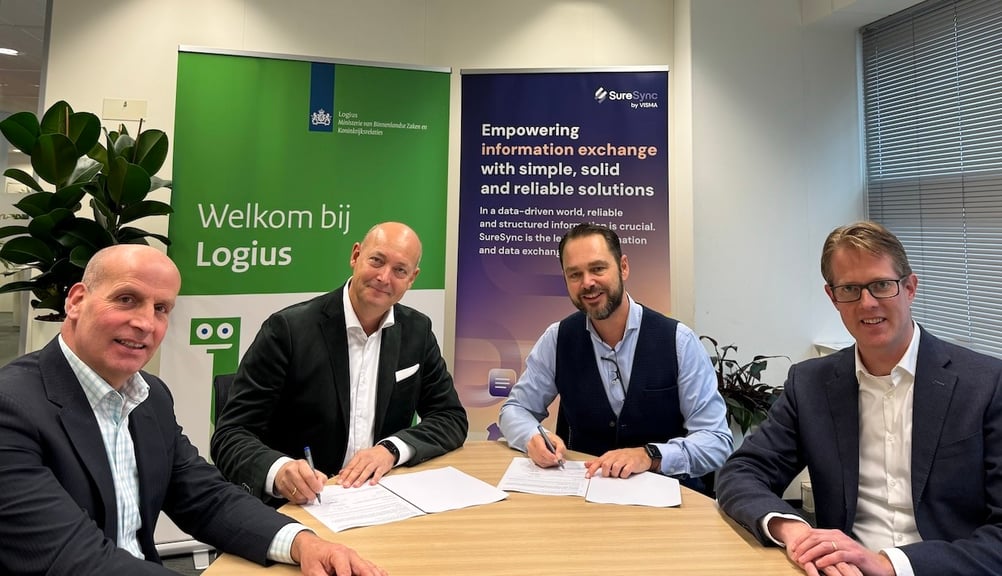 Ondertekening samenwerking Logius Visma