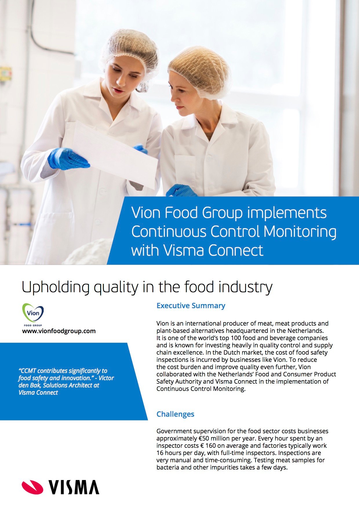 Vion Foods implements CCMT - case study