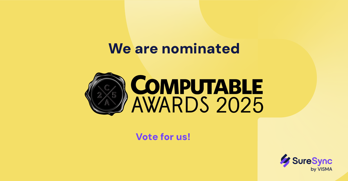 SureSync nominated three times for the Computable Awards 2025